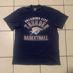 '47 Brand Oklahoma City Thunder Men's Large Blue Short Sleeve T Shirt